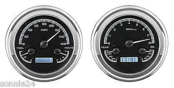 1947-1953 CHEVY TRUCK GAUGES GMC DAKOTA DIGITAL GAUGE CLUSTER 47-53 BLACK VHX