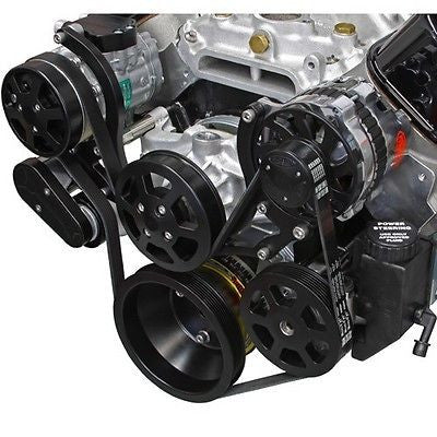 Serpentine belt system for sbc cheap