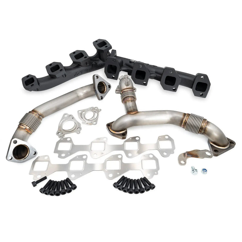 2011-2016 GM 6.6L Duramax High-Flow Exhaust Manifold and Up-Pipe Kit ...