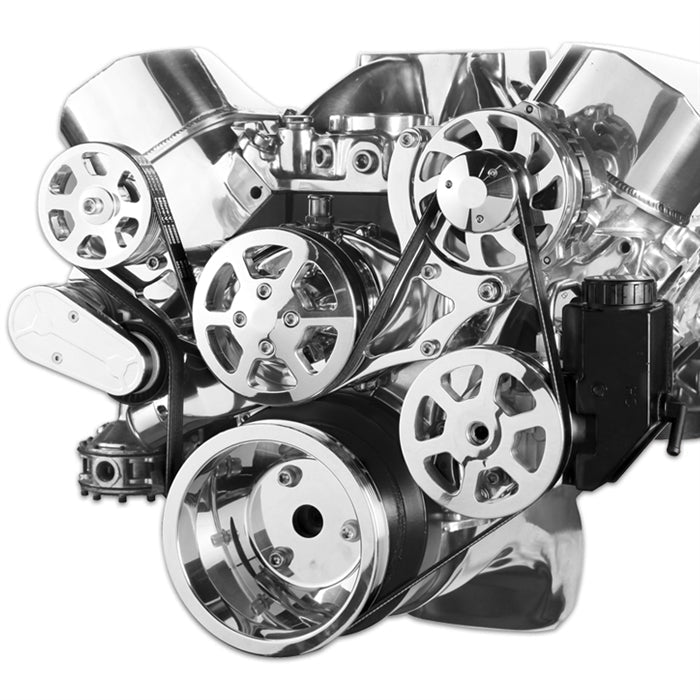 Split 8 Rib Block Small Block Chevy S-Drive 8 Rib Pulley Kit – Hi Tech Classics