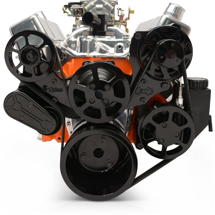 Engine Block Ribs Big Block Chevy S-Drive 8 Rib Pulley Kit Raven Series – Hi Tech Classics