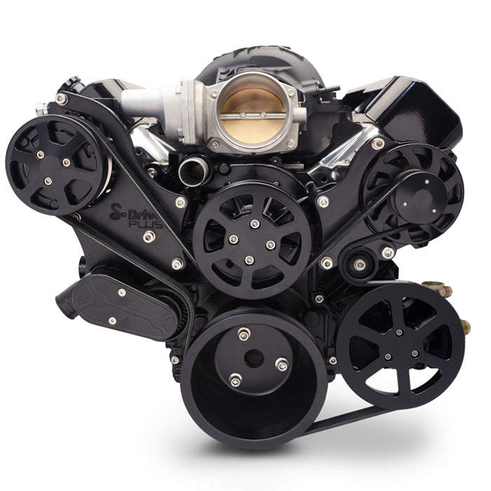 LS Chevy S-Drive 8 Rib Pulley Kit - Raven Series - Pro-Touring – Hi ...