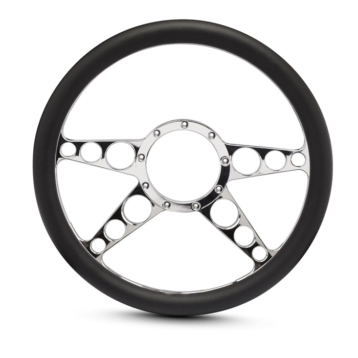 Half Wrap 4 Spoke Racer Steering Wheel 13-1/2