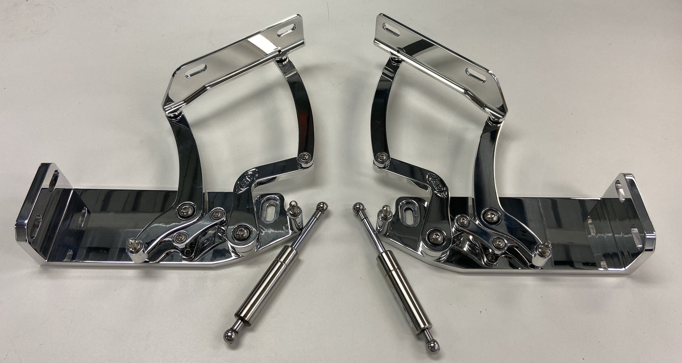 thumbnail image 2 of Bous Performance Billet Aluminum Hood Hinges For 1963-1964 Chevy Impala – Clear Anodized 2 of 3