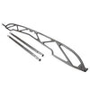 1955 CHEVY BILLET HOOD BRACE AND SUPPORTS. POLISHED. MADE IN U.S.A.
