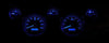 1967 1968 Mustang gauge cluster Dakota Digital VHX ford SILVER BLUE mph