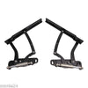 1969-1972 CHEVELLE EL CAMINO BILLET HOOD HINGES BLACK. MADE IN U.S.A.