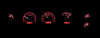 1970 1971 1972 CHEVELLE EL CAMINO VHX GAUGE KIT BLACK red LSX BB SBC DAKOTA