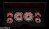1988-1994 CHEVROLET PICKUP TRUCK VHX GAUGE KIT SILVER RED VHX 88C-PU-S-R