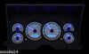 1988-1994 CHEVROLET PICKUP TRUCK VHX GAUGE KIT SILVER BLUE VHX 88C-PU-S-B