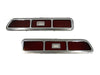 1969 69 CAMARO BILLET TAIL LIGHT LENS AND BEZELS W/ BACKUP LIGHTS POLISHED