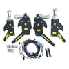 1966 1967 CHEVELLE POWER WINDOW KIT WITH ORIGINAL STYLE CHROME METAL SWITCHES