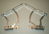 1970-1981 CAMARO BILLET HOOD HINGES POLISHED. MADE IN U.S.A. EDDIE MOTORSPORTS