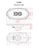 Dash Replacement Speaker for 1966-67 Chevrolet El Camino with Factory Air Conditioning - Retro Manufacturing
 - 2