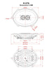 Ultra-thin Dash Replacement Speaker for 1953-57 Chevrolet Corvette