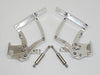 1962 IMPALA BILLET HOOD HINGES POLISHED. MADE IN U.S.A.