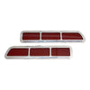 1969 69 CAMARO BILLET TAIL LIGHT LENS AND BEZELS POLISHED MADE IN U.S.A.