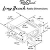 1964-72 Mercedes Benz 600 Long Beach Radio with Solid Black/Chrome Faceplate